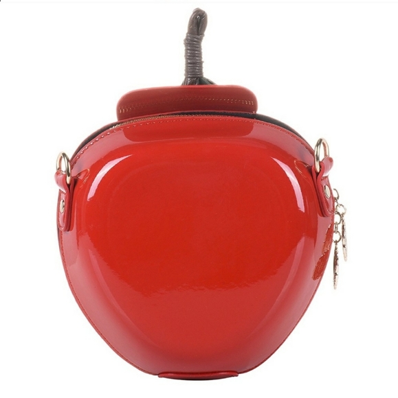 NEW | Snow White Inspired Red Apple Shaped Purse - Picture 3 of 8